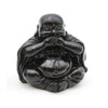 Three Wise Buddha - See/Hear/Speak No Evil Statue Black