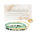 Abundance - Intention Bracelet Set- 4mm