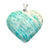 Amazonite Heart Pendant- earths elements