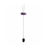 Amethyst Double Crystal Necklace