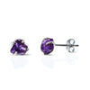 Amethyst Silver Earrings