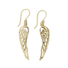Angel Wings Earrings - Brass