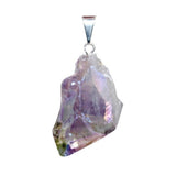 Aura Amethyst Raw Pendant