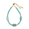 Amazonite Hexagon Stone Bracelet