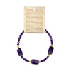 Amethyst Hexagon Stone Bracelet