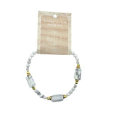 Howlite Hexagon Stone Bracelet