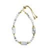 Howlite Hexagon Stone Bracelet
