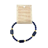 Lapis Lazuli Hexagon Stone Bracelet