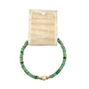 Green Aventurine Rondelle Pearl Stone Bracelet