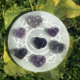 Amethyst Mini Druzy Heart