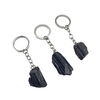 Black Tourmaline Keychain - Raw