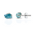 Blue Apatite Silver Earrings 925