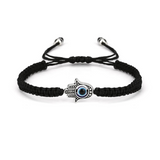 Black EvilEye Hamsa Bracelet