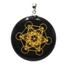 Black Obsidian Metatron Pendant