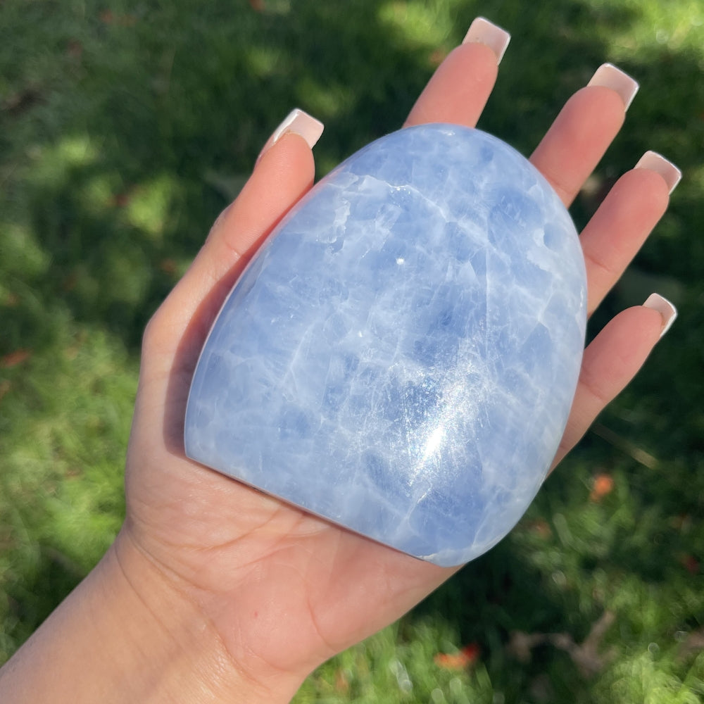 Blue Calcite Free Form