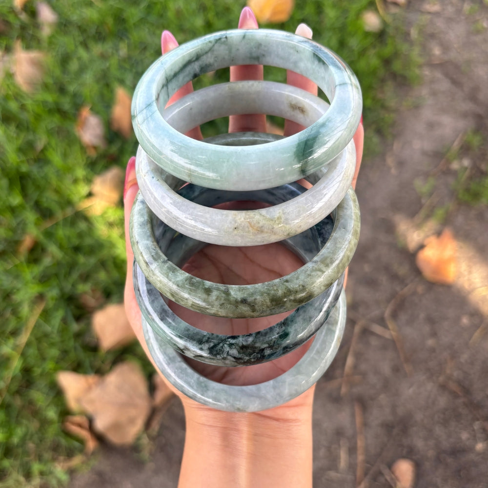 Bracelet - Burmese Jade Bangle, 14mm