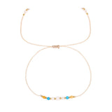 Bracelet - Zodiac, Gemini with small beads on a white background