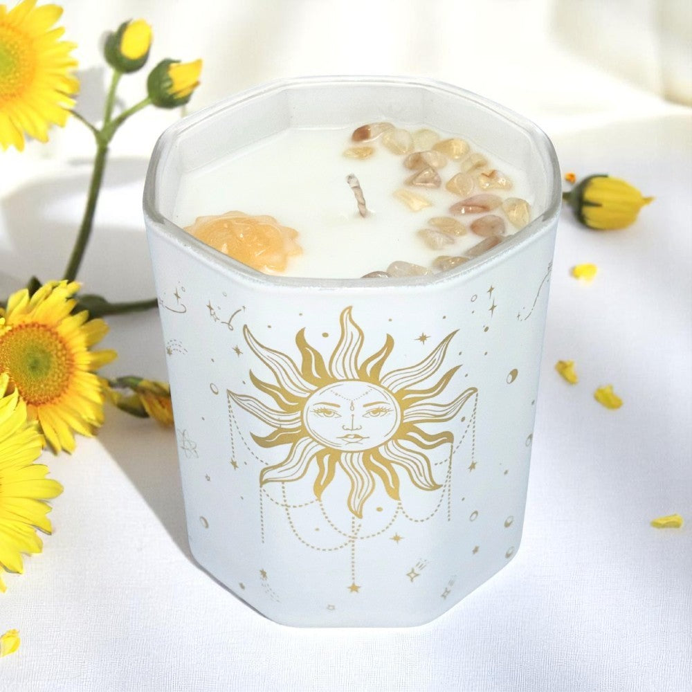 Sun Crystal Candle