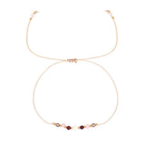 Capricorn Bracelet with small beads on a white background