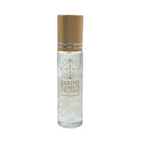 Bottle of Earths Elements Wellness essential oil roll-on on a white background