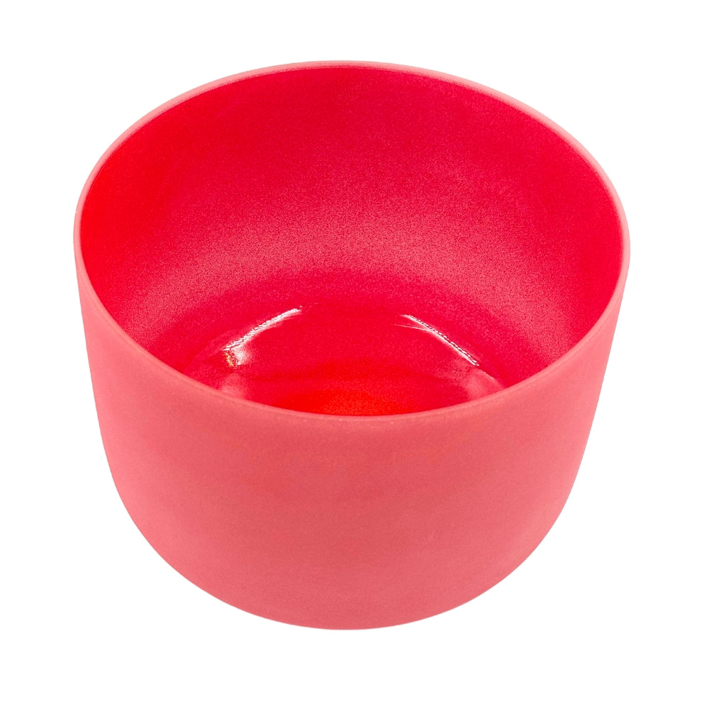 Red bowl on a white background