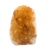 Citrine geode on a white background