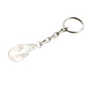 Clear Quartz Crystal Keychain