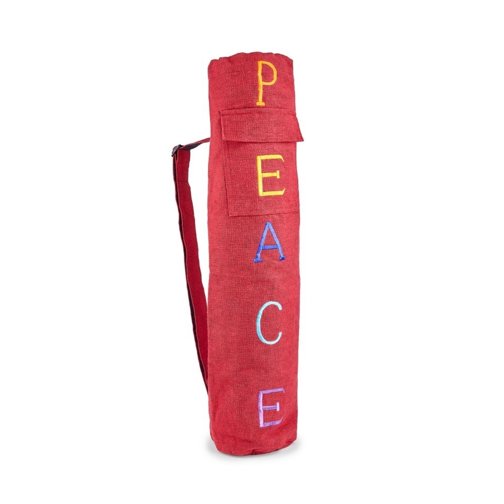 Cotton Yoga Mat Bag – Peace