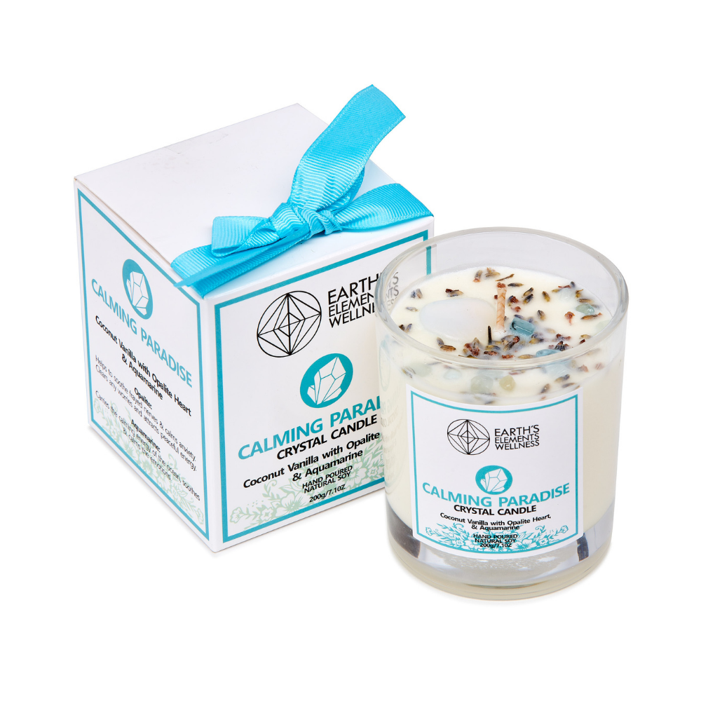 Crystal Candle Calming Paradise