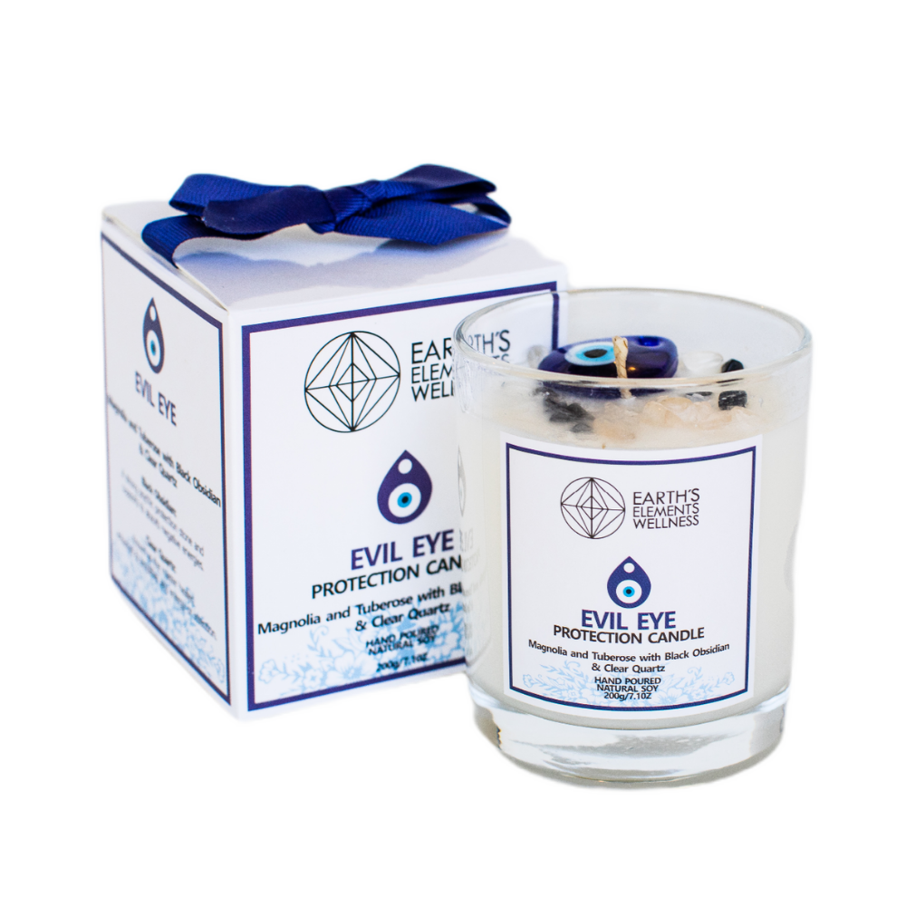Crystal Candle Evil Eye