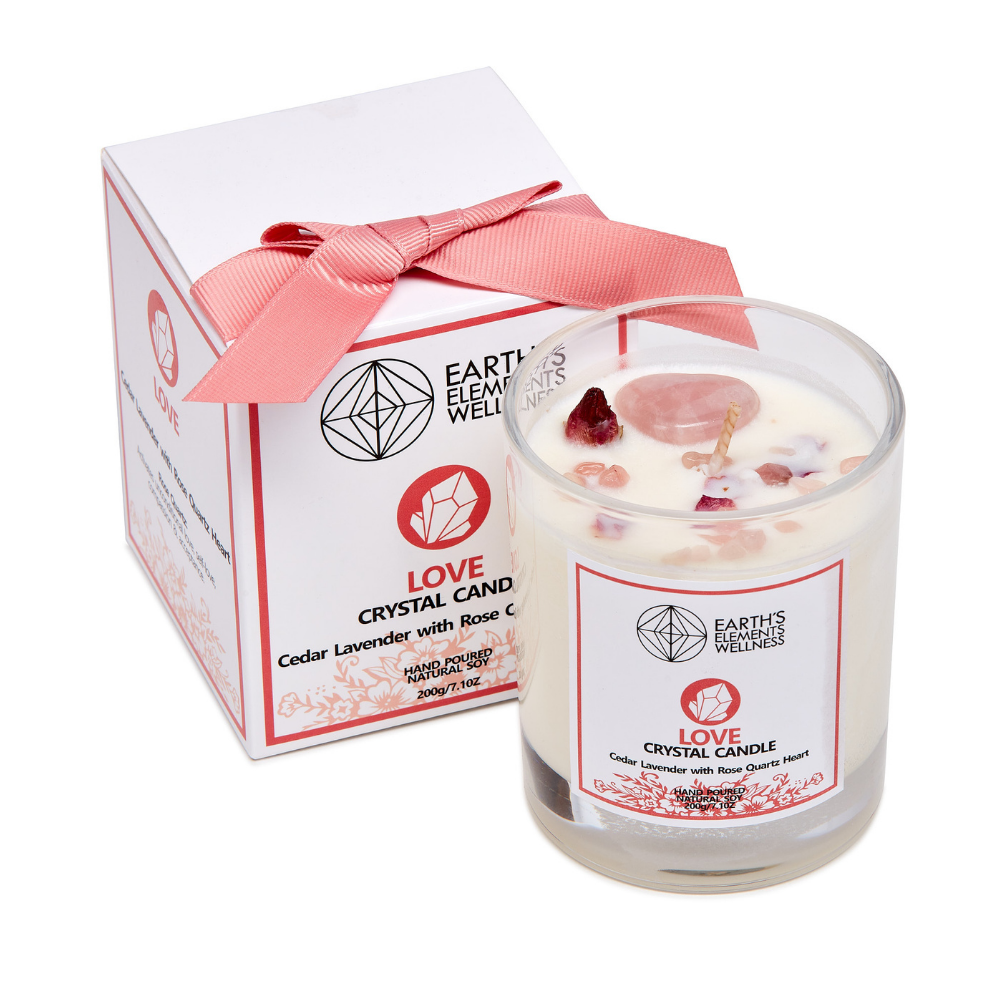 Palm Wax Candles of Sacral Chakra Energy Love 11oz Earths Elements