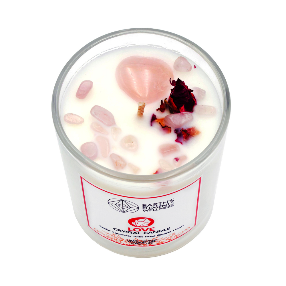 Palm Wax Candles of Sacral Chakra Energy Love 11oz Earths Elements