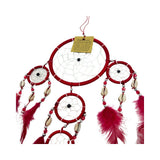 Dreamcatcher With Shells - Red