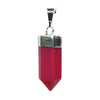 Dyed Pink Agate Small Point Pendant
