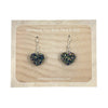 Rainbow Druzy Heart Earrings - 925