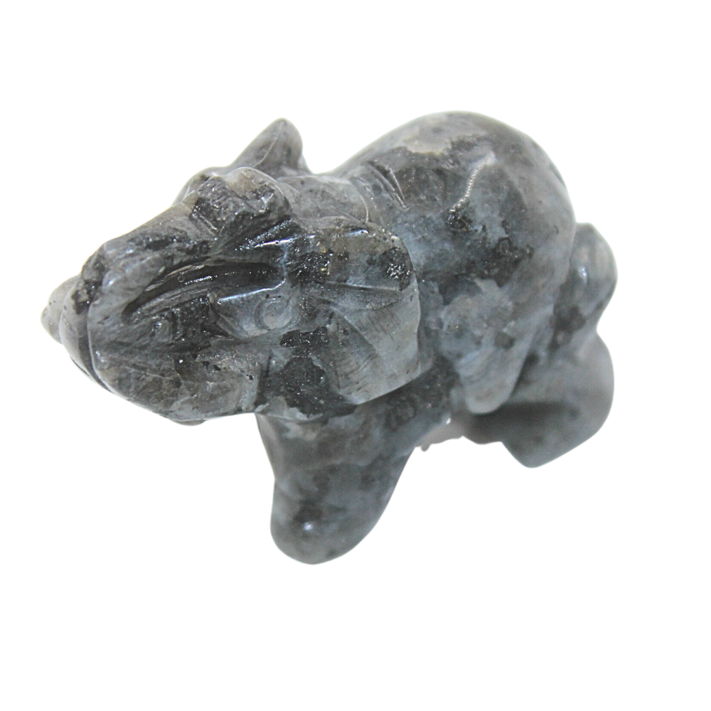 Crystal Elephant – Labradorite Large'