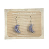 Lavender Aura Druzy Moon Earrings - 925