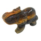 Crystal Elephant – Tiger's Eye Large