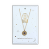 Earths Elements Gold Mala Necklace with Amethyst Gem