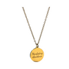 Earths Elements Gold Mala Necklace with Amethyst Gem