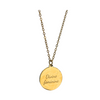 Earths Elements Gold Spiral Necklace with Moonstone Gem