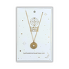 Earths Elements Gold Spiral Necklace with Moonstone Gem
