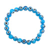 Evil Eye Bracelet - Light Blue 8mm