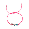 Evil Eye Heart Bracelet – Hot Pink
