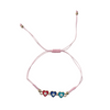 Evil Eye Heart Bracelet – Light Pink