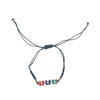 Evil Eye Triple Butterfly Bracelet – Black