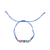 Evil Eye Triple Butterfly Bracelet – Dark Blue