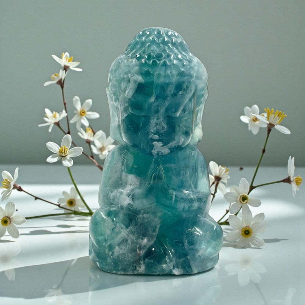 Fluorite Baby Buddha