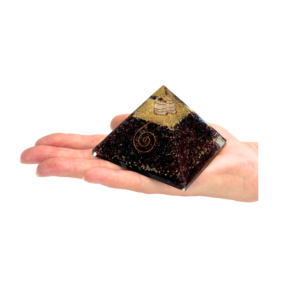 Garnet Orgonite Pyramid