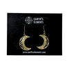Half Moon Earrings - Brass